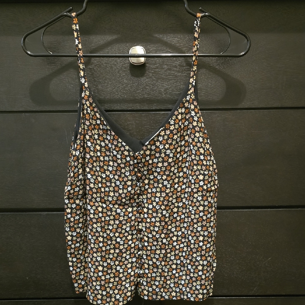 Madewell Black Floral Camisole